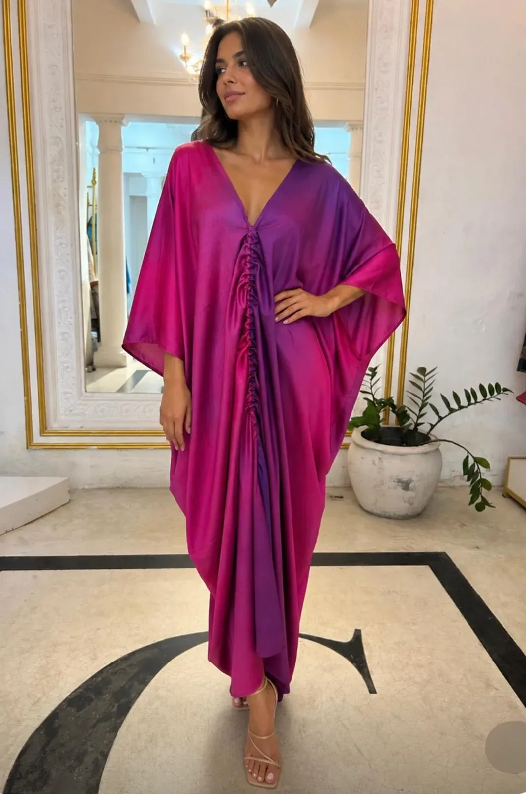 Aaliya Ruched Kaftan